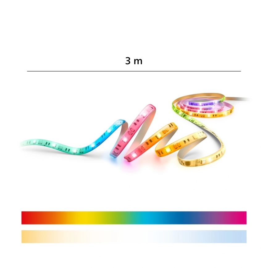 Philips - LED RGBIC dæmpbar lysstribe SMART STRIP 3m LED/13W/230V 2700-6500K Wi-Fi