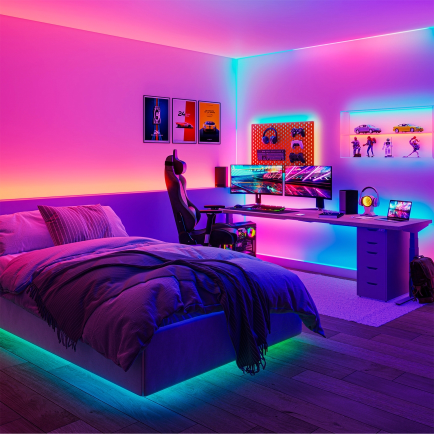 Philips - LED RGBIC dæmpbar SMART STRIP 10m LED/43W/230V 2700-6500K Wi-Fi