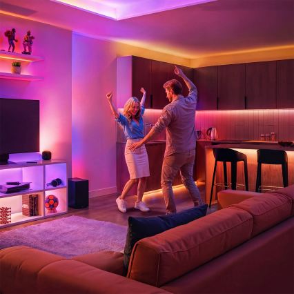 Philips - LED RGBIC dæmpbar SMART STRIP 10m LED/43W/230V 2700-6500K Wi-Fi