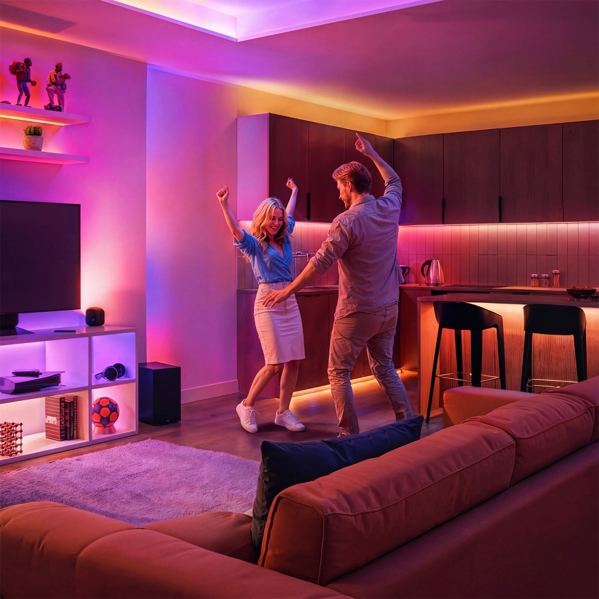 Philips - LED RGBIC dæmpbar SMART STRIP 10m LED/43W/230V 2700-6500K Wi-Fi