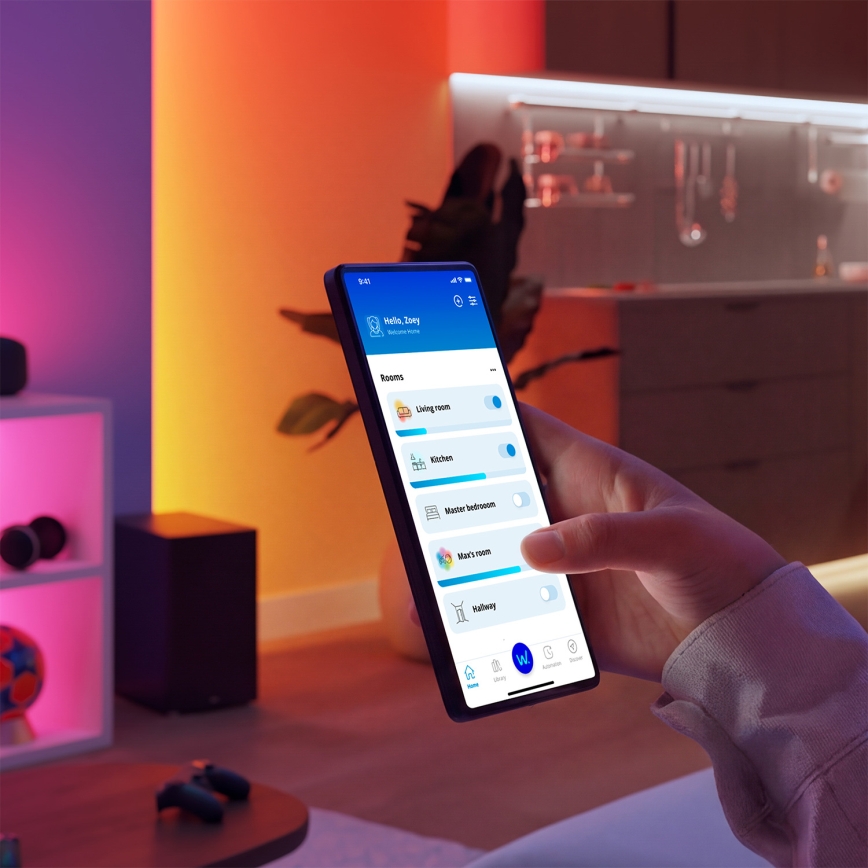 Philips - LED RGBIC dæmpbar SMART STRIP 10m LED/43W/230V 2700-6500K Wi-Fi