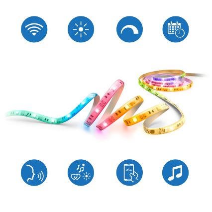 Philips - LED RGBIC dæmpbar SMART STRIP 10m LED/43W/230V 2700-6500K Wi-Fi