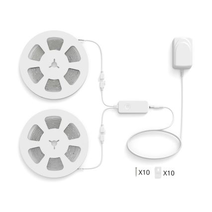 Philips - LED RGBIC dæmpbar SMART STRIP 2x5m LED/21W/230V 2700-6500K Wi-Fi