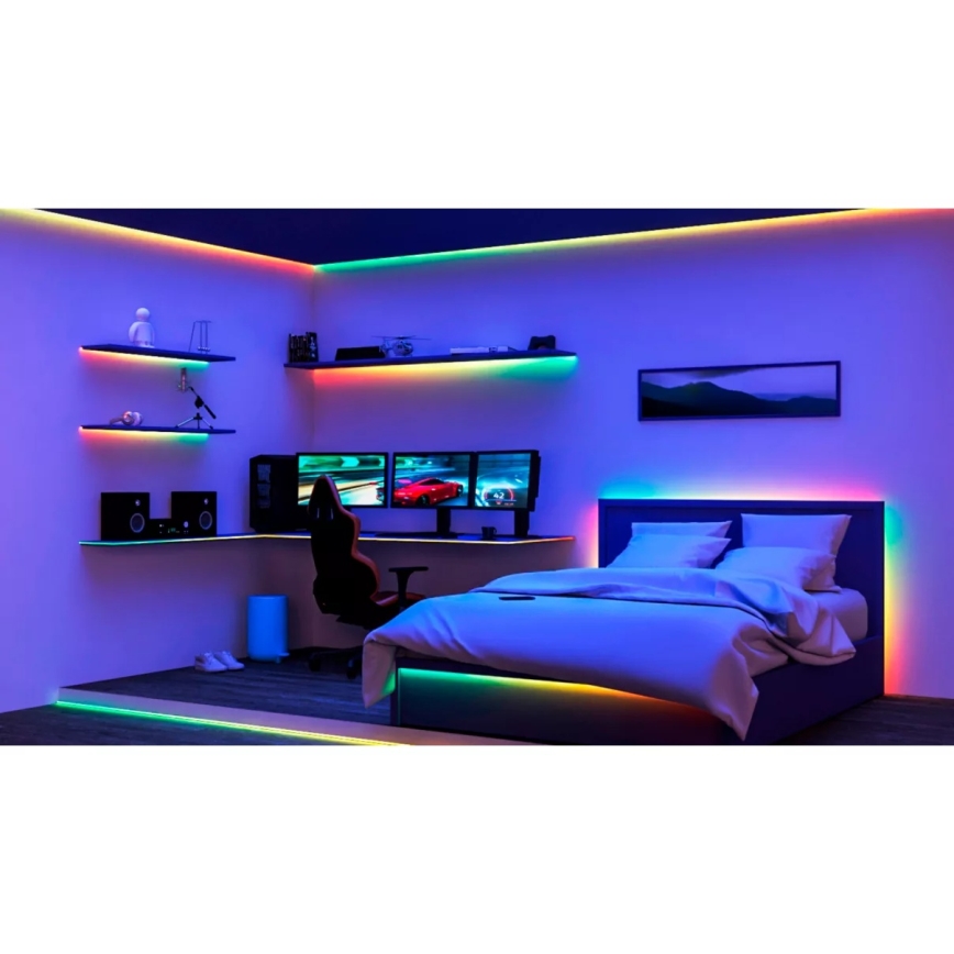 Philips - LED RGBIC dæmpbar LED-strip SMART STRIP 4m LED/12W/230V 2700-6500K Wi-Fi