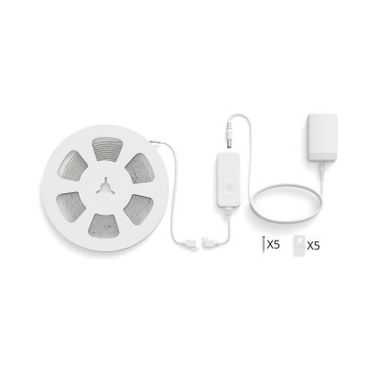 Philips - LED RGBIC dæmpbar LED-strip SMART STRIP 4m LED/12W/230V 2700-6500K Wi-Fi