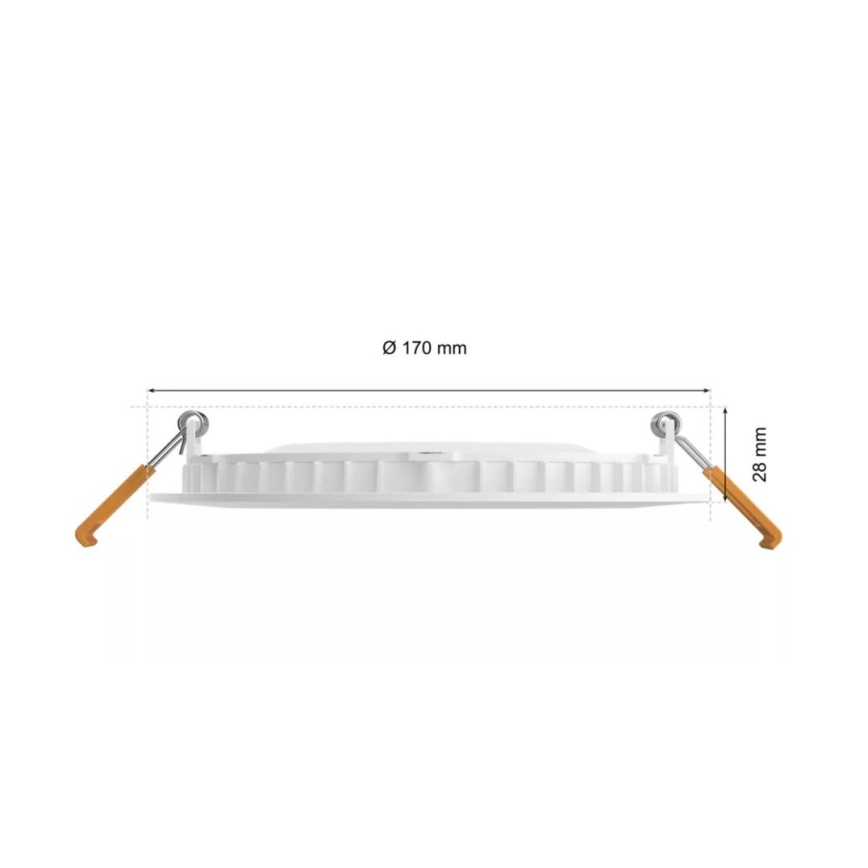 Philips - LED RGBW Indbygningslampe til badeværelse dæmpbar Hue SLIM LED/12W/230V IP44 2200-6500K
