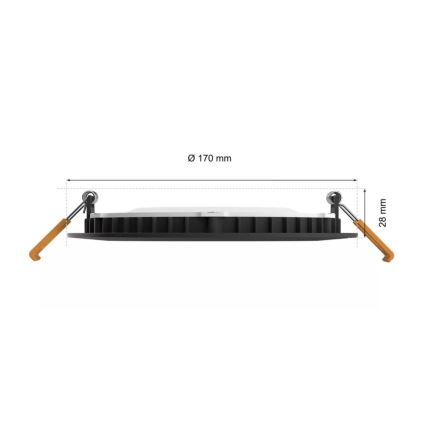 Philips - LED RGBW Indbygningslampe til badeværelse dæmpbar Hue SLIM LED/12W/230V IP44 2200-6500K