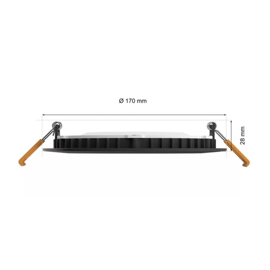 Philips - LED RGBW Indbygningslampe til badeværelse dæmpbar Hue SLIM LED/12W/230V IP44 2200-6500K