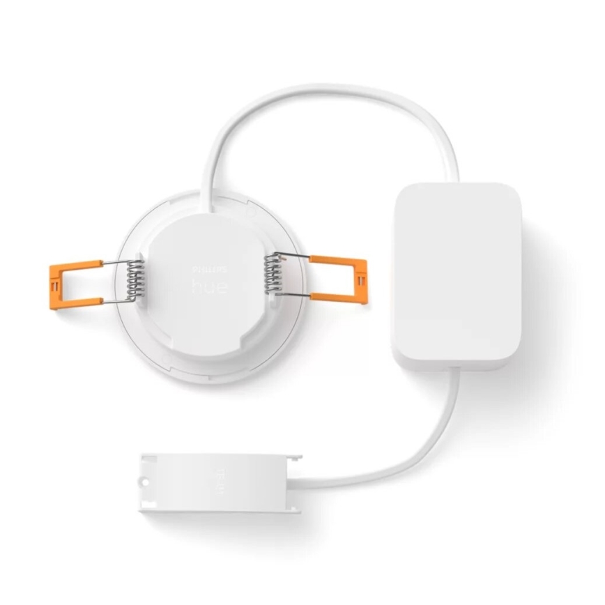Philips - LED RGBW Indbygningslampe til badeværelse dæmpbar Hue SLIM LED/8,3W/230V 2000-6500K IP44 hvid