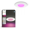 Philips - LED RGBW Dæmpbar badeværelsesindbygningsspot Hue SLIM LED/8,3W/230V 1000-20000K hvid IP44