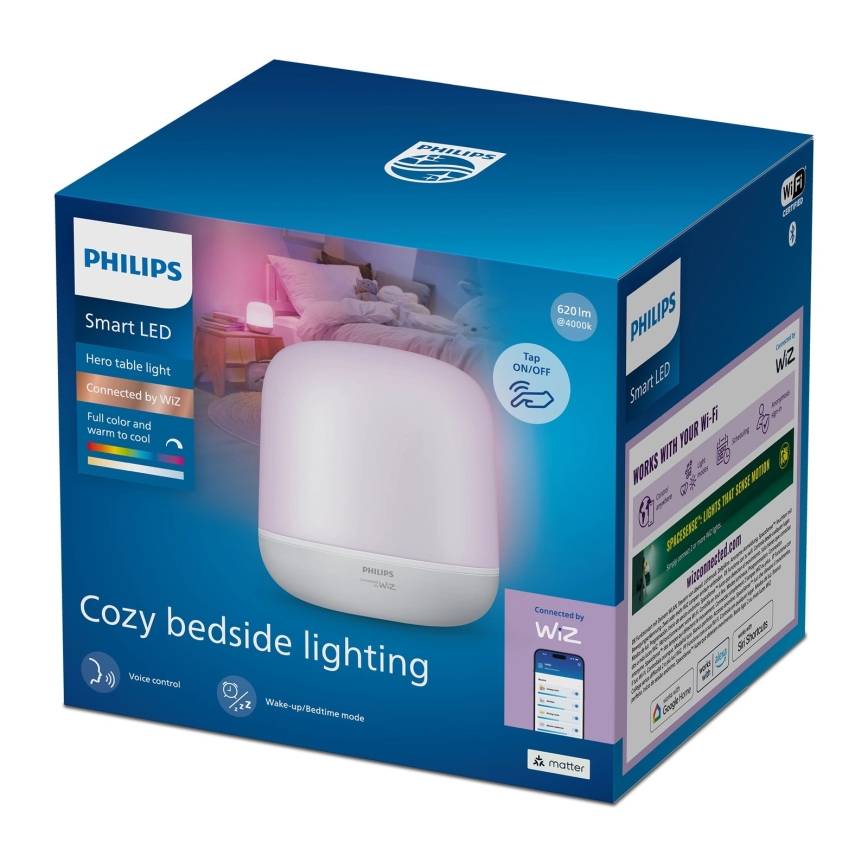 Philips - LED RGBW Dæmpbar berøringsbetjent bordlampe SMART LED/9W/230V 2200-6500K Wi-Fi