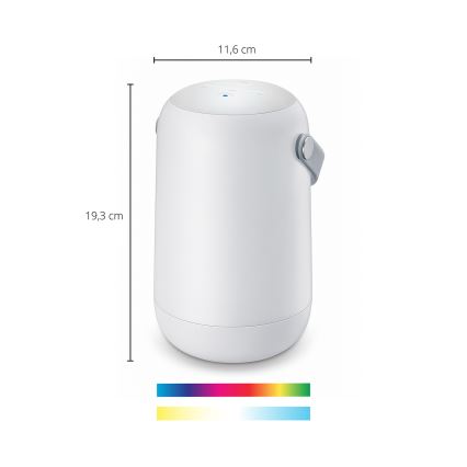 Philips - LED RGBW dæmpbar bærbar berøringsbetjent bordlampe SMART LED/13,5W/3,6V 2200-6500K Wi-Fi 1800 mAh