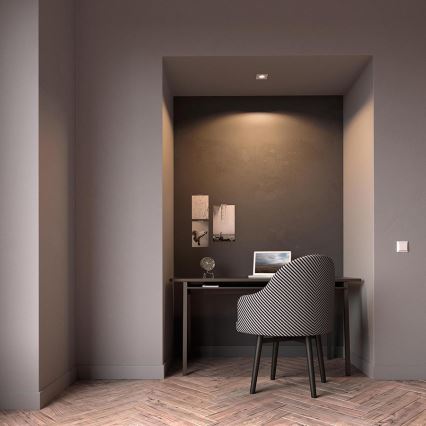 Philips - LED RGBW dæmpbar indbygningsspot DONEGAL 1xGU10/4,8W/230V + fjernbetjening