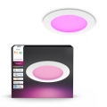 Philips - LED RGBW dæmpbar indbygningsspot til badeværelse Hue SLIM LED/12W/230V 1000-20000K hvid IP44