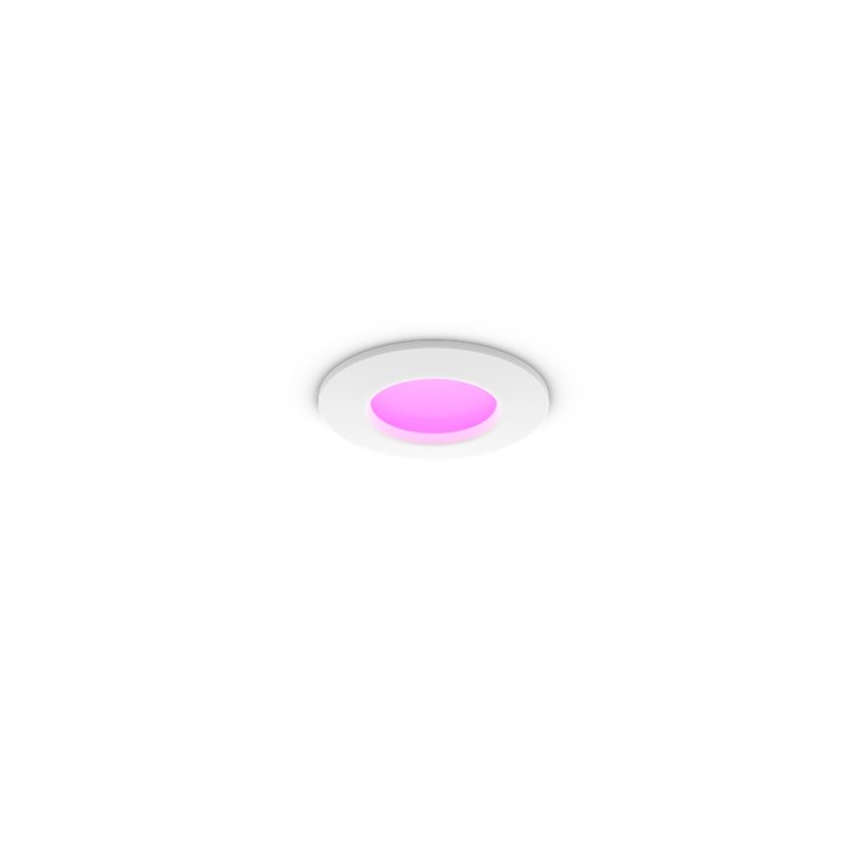 Philips - LED RGBW Dæmpbar badeværelsesindbygningsspot Hue SLIM LED/8,3W/230V 1000-20000K hvid IP44