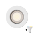 Philips - LED RGBW dæmpbar indfældet loftarmatur PERIDOT 1xGU10/6,5W/230V 2700-6500K hvid