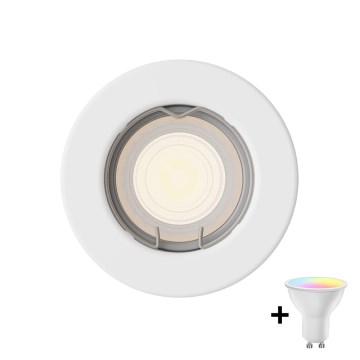 Philips - LED RGBW dæmpbar indfældet loftarmatur PERIDOT 1xGU10/6,5W/230V 2700-6500K hvid