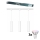 Philips - LED RGBW dæmpbar pendel på wire til skinnesystemet EASYLINK HUE 3xGU10/4,7W/230V 2200-6500K 1m hvid