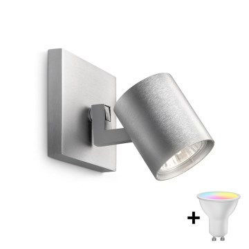 Philips - LED RGBW dæmpbar spot RUNNER 1xGU10/6,5W/230V 2700-6500K mat krom