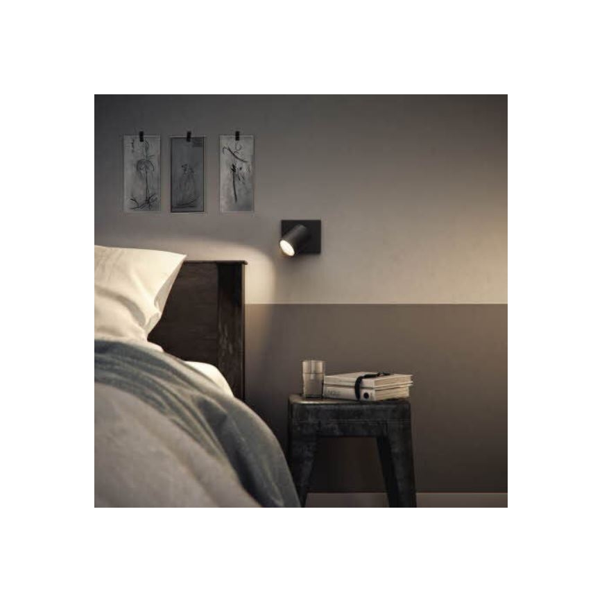 Philips - LED RGBW dæmpbar spot RUNNER 1xGU10/6,5W/230V 2700-6500K sort