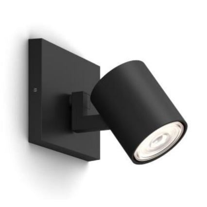 Philips - LED RGBW dæmpbar spot RUNNER 1xGU10/6,5W/230V 2700-6500K sort
