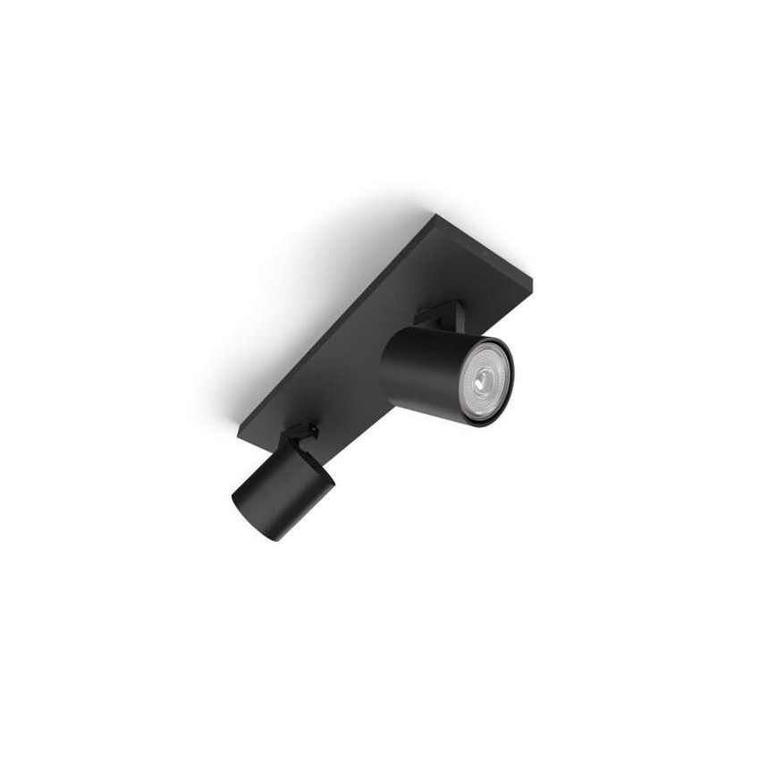 Philips - LED RGBW dæmpbar spotlampe RUNNER 2xGU10/6,5W/230V 2700-6500K sort