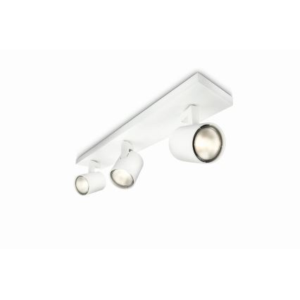 Philips - LED RGBW Dæmpbar spotlampe RUNNER 3xGU10/6,5W/230V 2700-6500K hvid