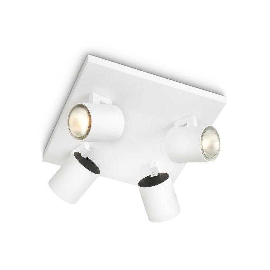 Philips - LED RGBW dæmpbar spotarmatur RUNNER 4xGU10/6,5W/230V 2700-6500K hvid
