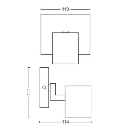 Philips - LED RGBW dæmpbar spot RUNNER 1xGU10/6,5W/230V 2700-6500K mat krom