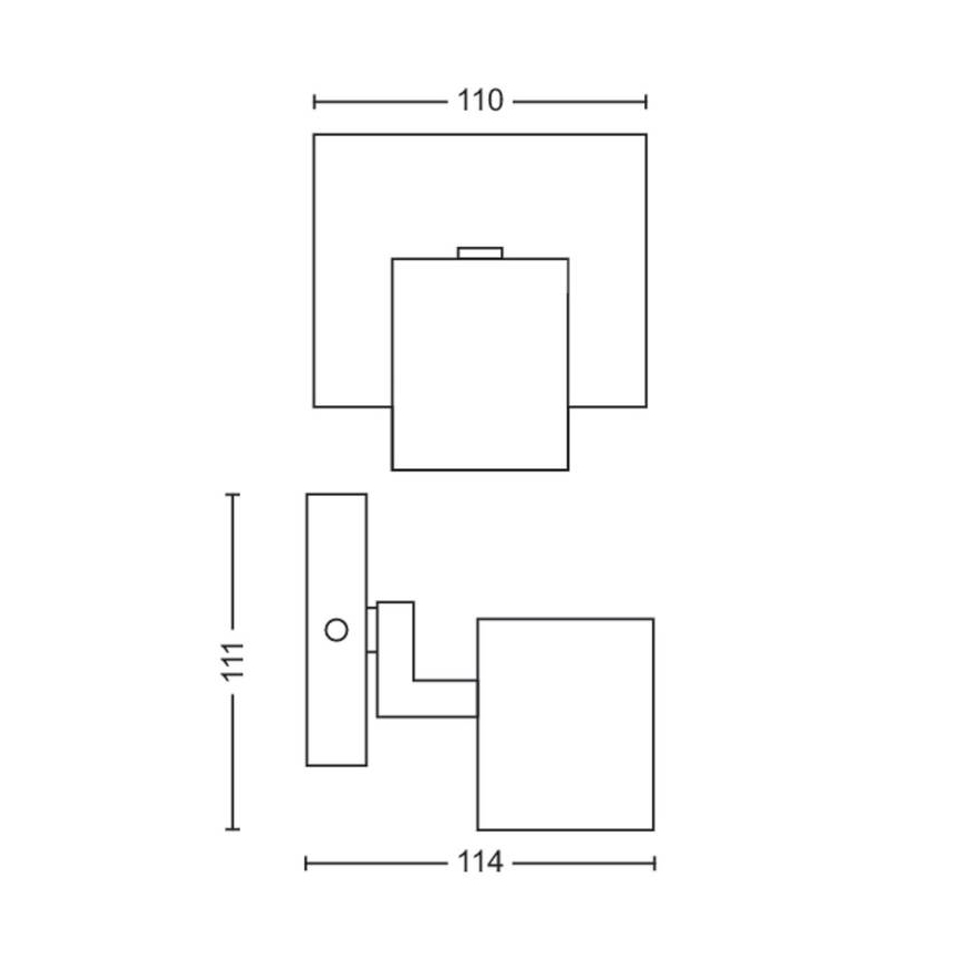 Philips - LED RGBW dæmpbar spot RUNNER 1xGU10/6,5W/230V 2700-6500K mat krom