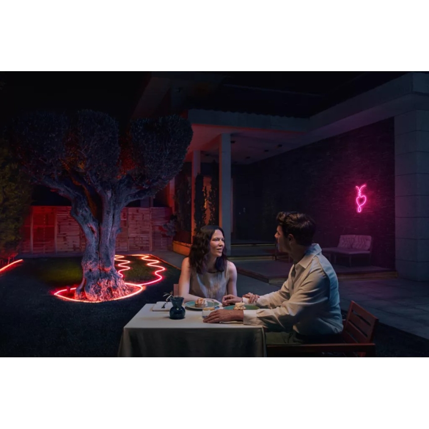 Philips - Hue NEON dæmpbar RGBW udendørs LED-strip 5m LED/30W/230V 2200-6500K IP67