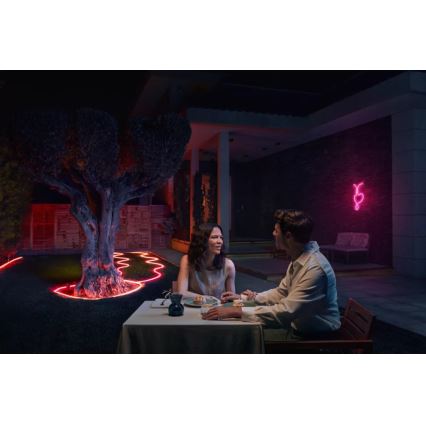 Philips - LED RGBW, dæmpbar udendørs LED-strimmel Hue NEON 5 m LED/30W/230V 2200–6500K IP67 + bevægelsessensor