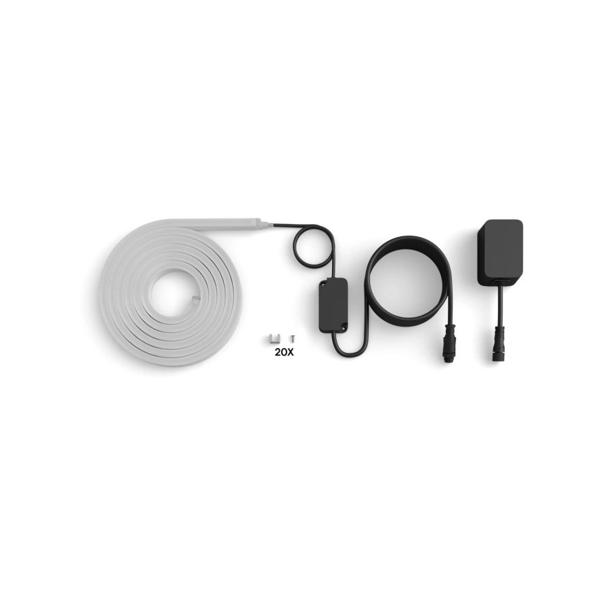 Philips - LED RGBW, dæmpbar udendørs LED-strimmel Hue NEON 5 m LED/30W/230V 2200–6500K IP67 + bevægelsessensor