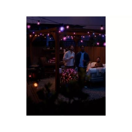 Philips - LED RGBW Dæmpbar udendørs lyskæde Hue FESTAVIA 20xLED 14m IP65