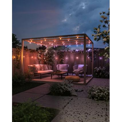 Philips - LED RGBW Dæmpbar udendørs lyskæde Hue FESTAVIA 30 x LED 21 m IP65