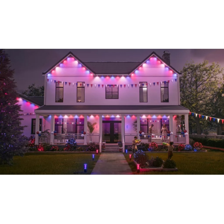 Philips - Hue FESTAVIA udendørs dæmpbar RGBW LED-lyskæde 32 x LED 18 m 1000–20000 K IP65