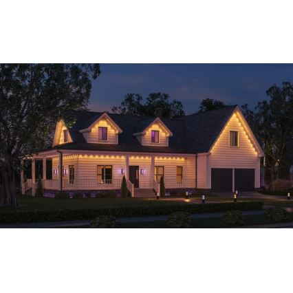 Philips - Hue FESTAVIA udendørs dæmpbar RGBW LED-lyskæde 32 x LED 18 m 1000–20000 K IP65