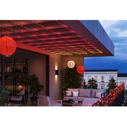 Philips - LED RGBW Dæmpbar udendørs lyskæde HUE WHITE AND COLOR AMBIANCE 500xLED 44,4 m 2000-6500K IP54