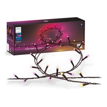 Philips - LED RGBW Dæmpbar udendørs lyskæde HUE WHITE AND COLOR AMBIANCE 500xLED 44,4 m 2000-6500K IP54
