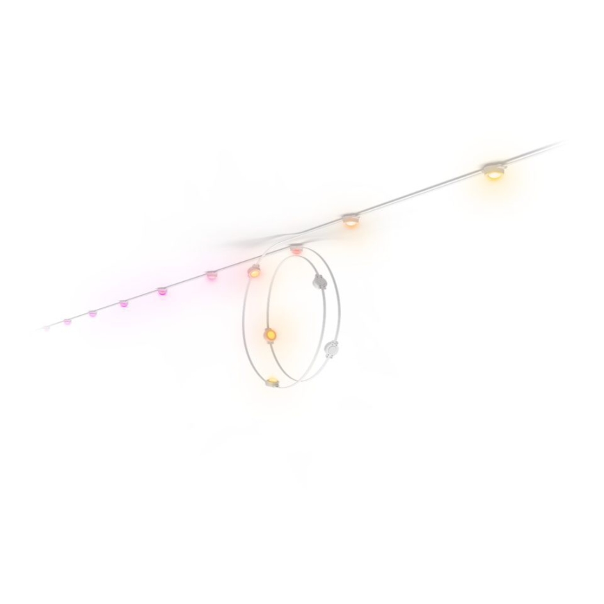 Philips - LED RGBW forlængerkæde Hue FESTAVIA, dæmpbar udendørs lyskæde, 16xLED 9m 1000-20000K IP65