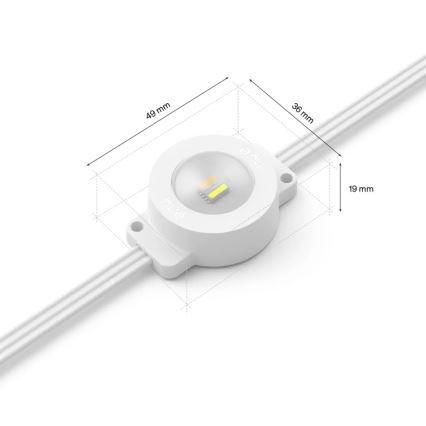 Philips - LED RGBW forlængerkæde Hue FESTAVIA, dæmpbar udendørs lyskæde, 16xLED 9m 1000-20000K IP65