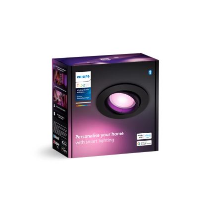 Philips - LED RGBW Indbygningslampe dæmpbar Hue CENTURA 1xGU10/4,2W/230V 2000-6500K