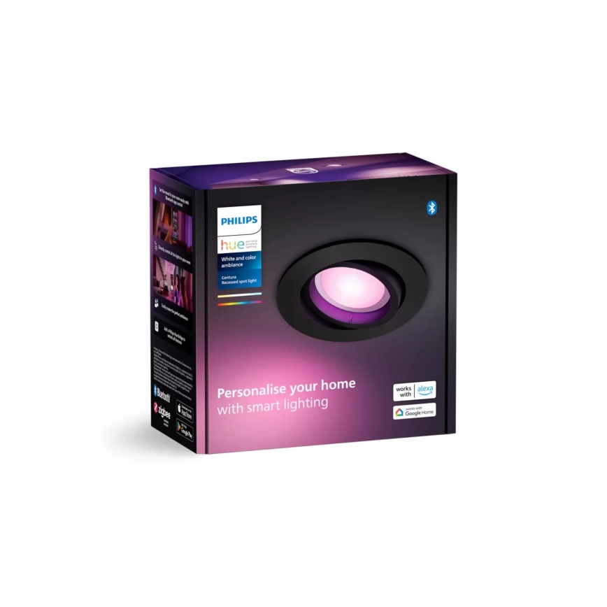 Philips - LED RGBW Indbygningslampe dæmpbar Hue CENTURA 1xGU10/4,2W/230V 2000-6500K