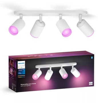 Philips - LED RGBW Spotlampe dæmpbar Hue FUGATO 4xGU10/4,2W/230V 2000-6500K hvid