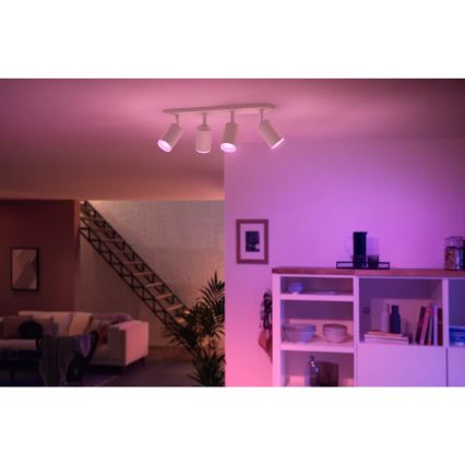 Philips - LED RGBW Spotlampe dæmpbar Hue FUGATO 4xGU10/4,2W/230V 2000-6500K hvid