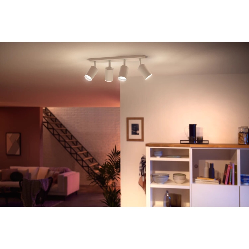 Philips - LED RGBW Spotlampe dæmpbar Hue FUGATO 4xGU10/4,2W/230V 2000-6500K hvid