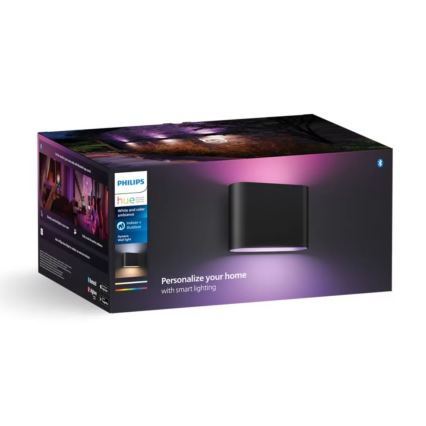 Philips - LED RGBW Udendørs væglampe dæmpbar Hue DYMERA 2xLED/10,2W/230V 2000-6500K IP44