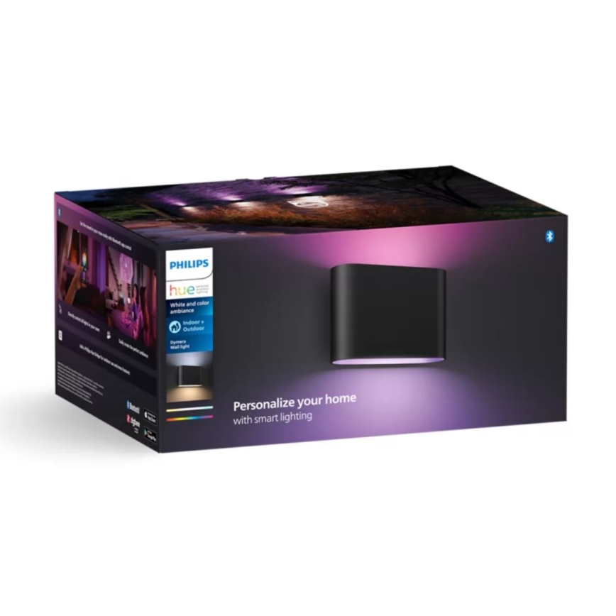 Philips - LED RGBW Udendørs væglampe dæmpbar Hue DYMERA 2xLED/10,2W/230V 2000-6500K IP44