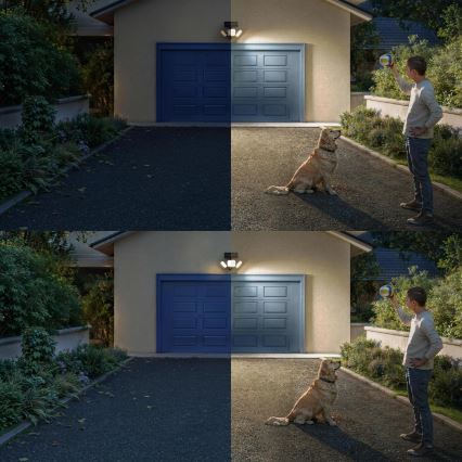 Philips - LED solcelledrevet væglampe med sensor ZYREN LED/24,5W/3,7V 2600 mAh 3000K IP65