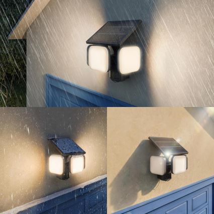 Philips - LED solcelledrevet væglampe med sensor ZYREN LED/24,5W/3,7V 2600 mAh 3000K IP65